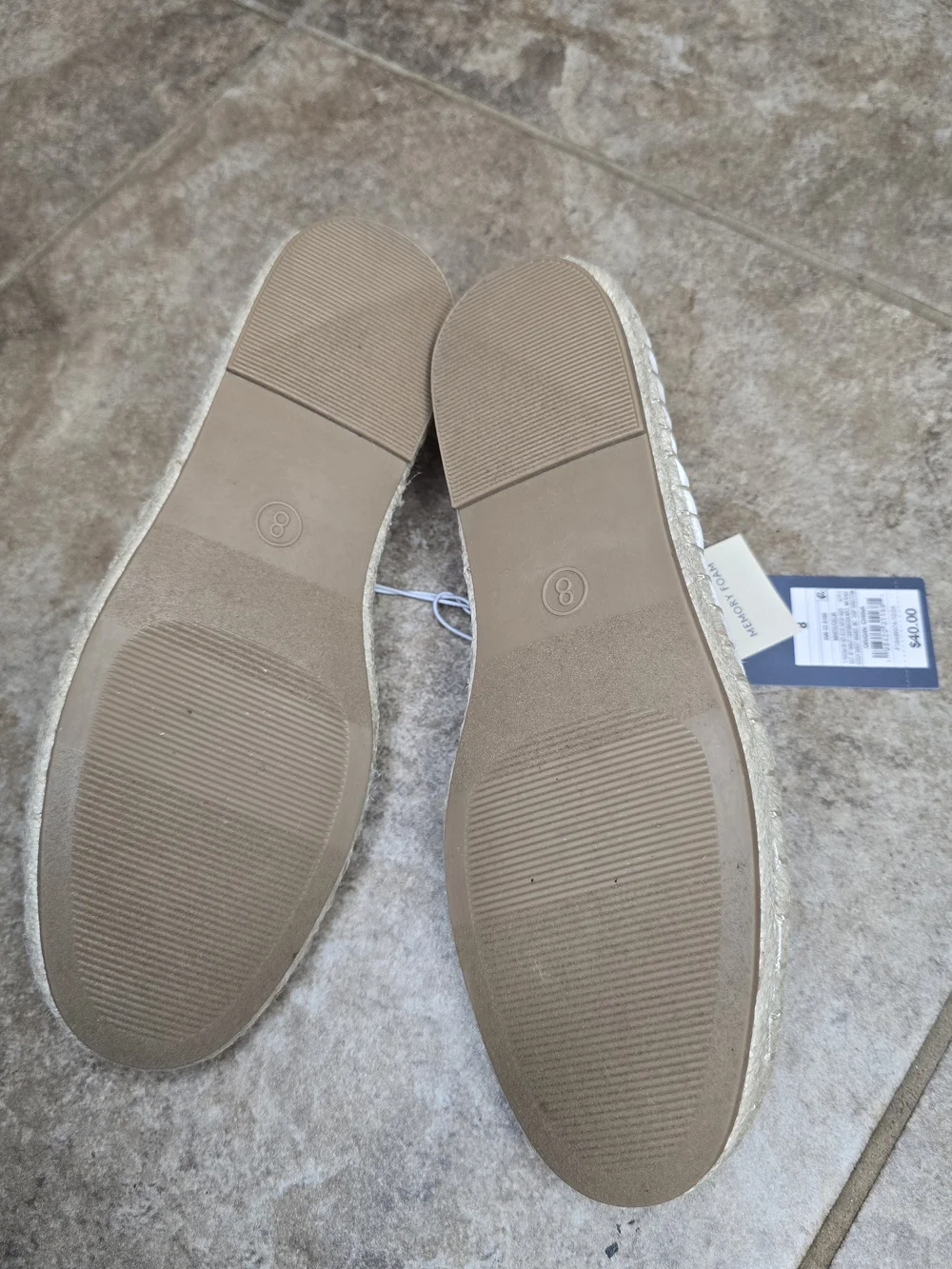 Universal Thread White Lace Mary Jane Espadrilles with Strap Size 8